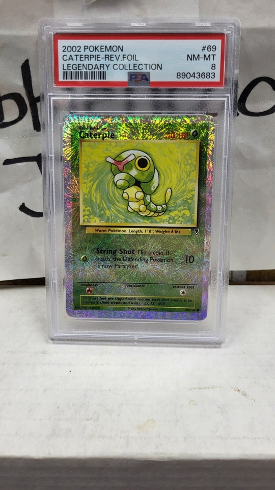 2002 CATERPIE REVERSE HOLO FOIL LEGENDARY COLLECTION POKEMON PSA 8 69/110 eBay