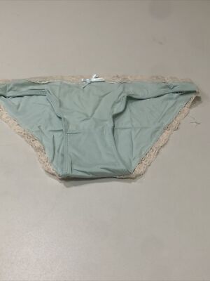 Knotty Knickers Creamy Peppermint Briefs Blue Size L