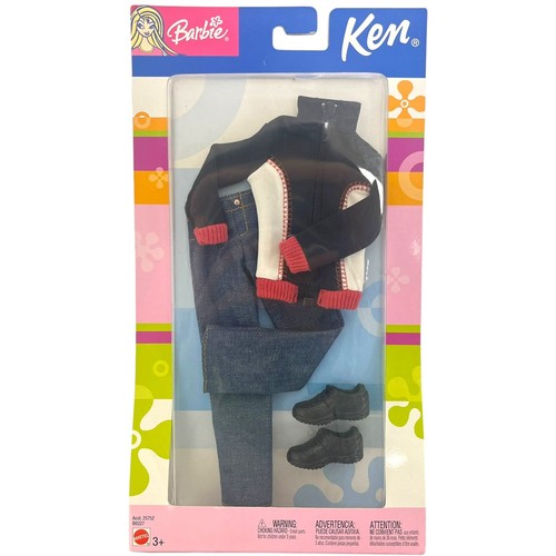 Vintage 2003 Mattel Ken Fashions Outfit Set Sweater Jeans Shoes #25752 NIB