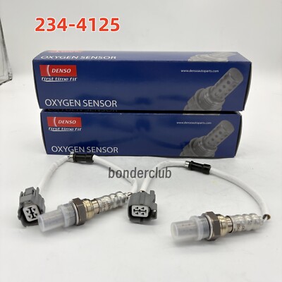 2X DENSO 234-4125 Oxygen Sensor Fit 02-04 Honda CR-V 2.4L-L4 -SOLD in DENSO BOX