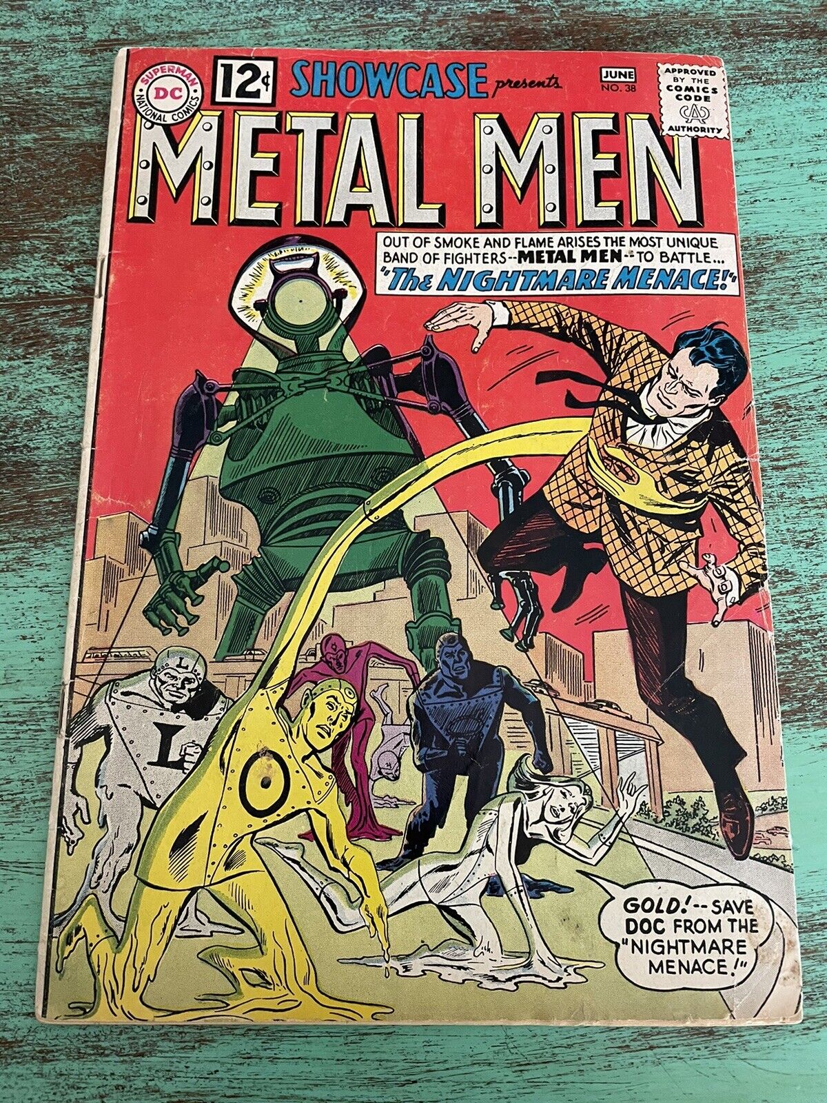 Showcase #38 VG- 1962 2nd app. Metal Men DC Comics