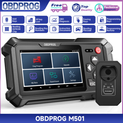 OBDPROG M501 OBD2 Scanner Key Programming IMMO Diagnostic Code Reader Tool