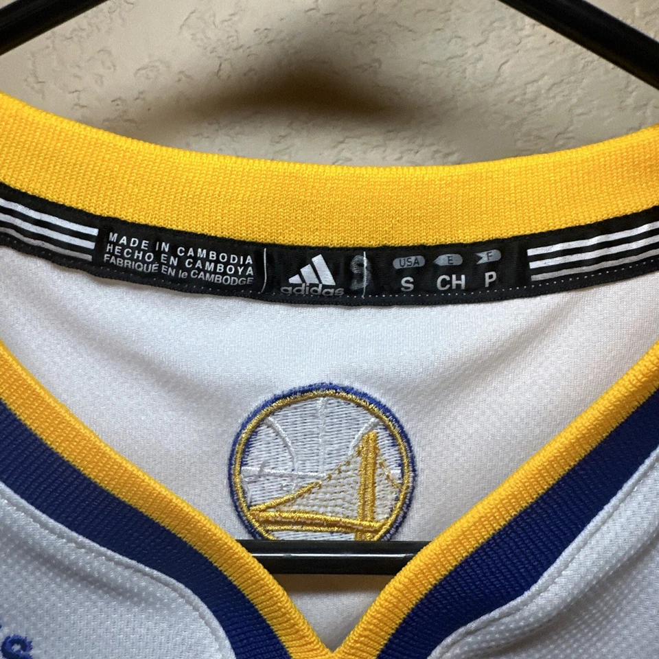 Camiseta Adidas Golden State Warriors #12 Andrew Bogut Azul Juvenil Pequeña Foto 4 de 4