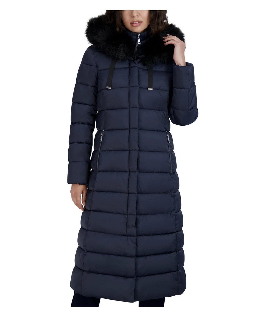 Tahari hooded puffer coat sale