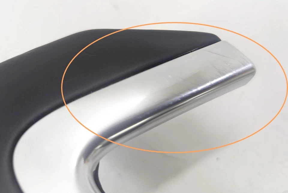 Tirador de puerta interior derecha cuero negro Porsche 991 981 718 Boxster Cayman Foto 4 de 4