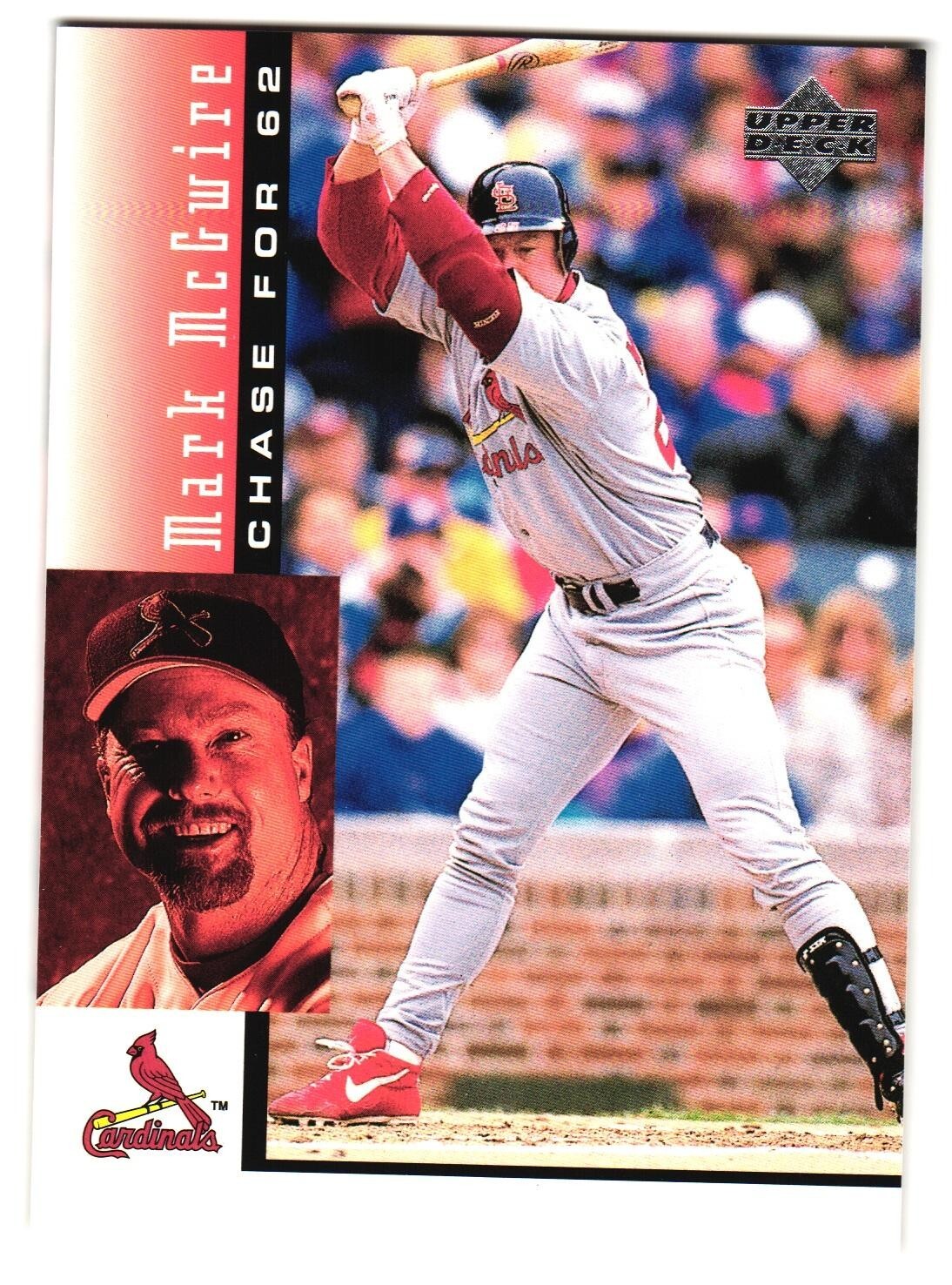 Mark McGwire 1999 Upper Deck Chase for 62 HR Card # 7 of 30