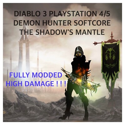 DIABLO 3 PLAYSTATION 4/5 SOFTCORE - DER SCHATTENMANTEL MODIFIZIERT + 2 ZUSÄTZLICHE ARTIKEL