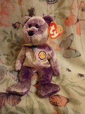 RARE TY Beanie Babies DREAMER The  Bear - 2003 BBOM with Tags and Protector.  73