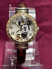 Mint Condition Vintage Minnie Mouse Disney Watch by MZB W/ Spring Cuff MINAQ623