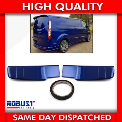 ROBUST CAR PARTS BARN DOOR REAR SPOILER PAINTED DEEP IMPACT BLUE FOR TRANSIT CUSTOM (2012-2018)