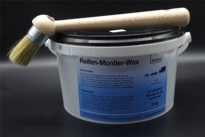 3Kg schwarze Reifen Montage Paste Montagepaste Montierpaste + 30mm Pinsel