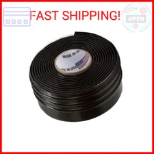 Silicone Rubber Grip Wrap for Tool Handles, Fitness and Sports Equipment - Black