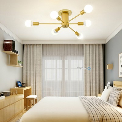 mid century bedroom lighting