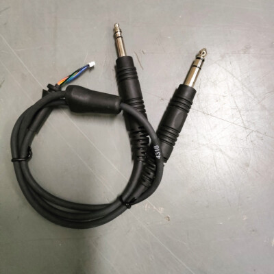 Open New Double Plug Cable for Bose A10 Aviation Headset Stereo 6.3mm 5.2mm-6P X