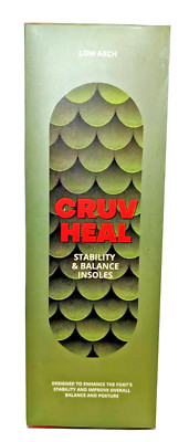 Cruv Heal Orthotic Work Insoles Low Arch Support Size Medium (M 8 - 9.5) NEW