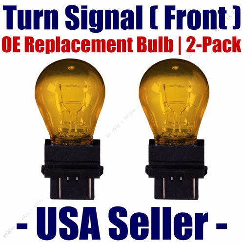 Front Turn Signal Light Bulb 2pk Fits Listed Chrysler Vehicles 3457NA