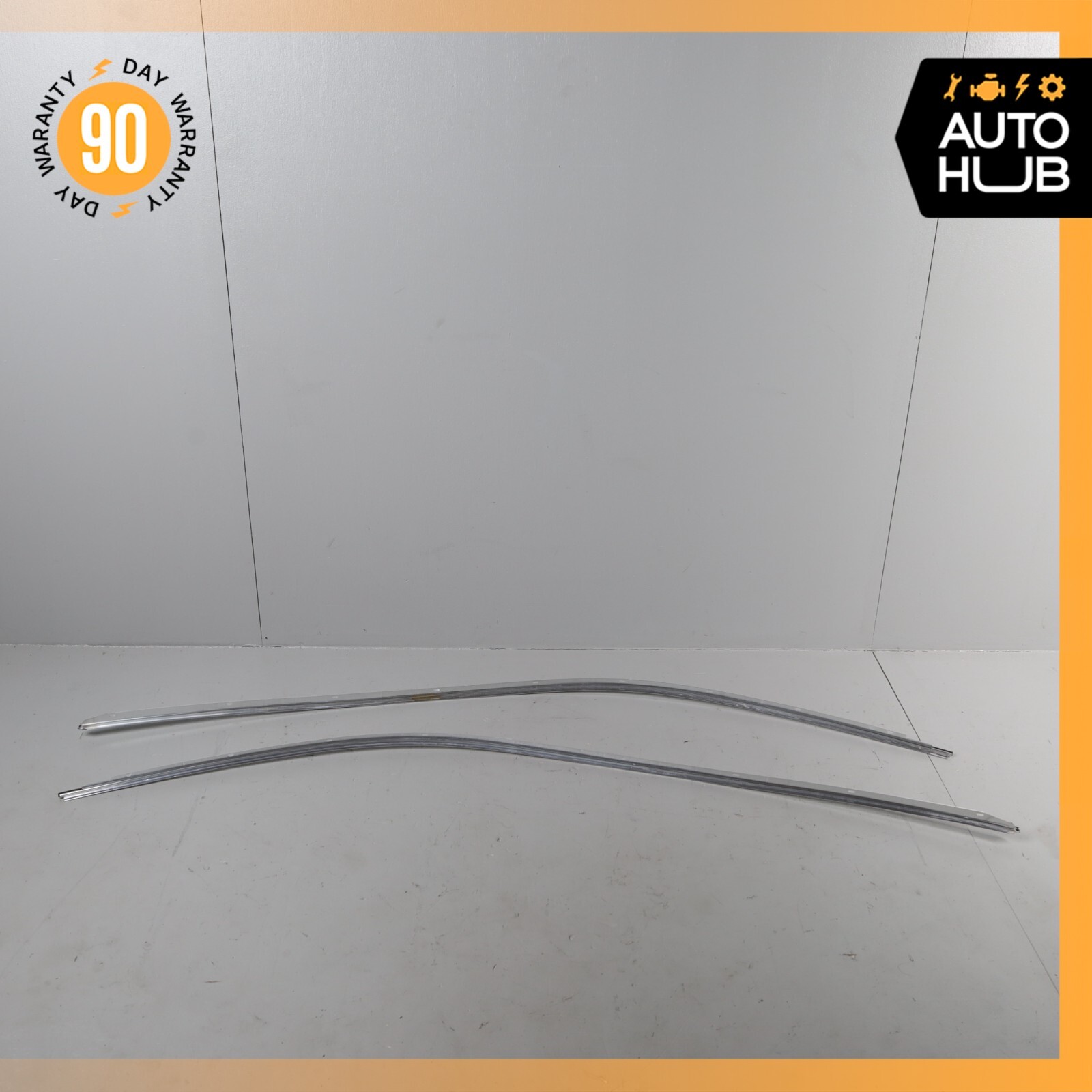 08-19 Maserati GranTurismo S M145 Exterior Door Upper Molding Trim Set of 2 OEM
