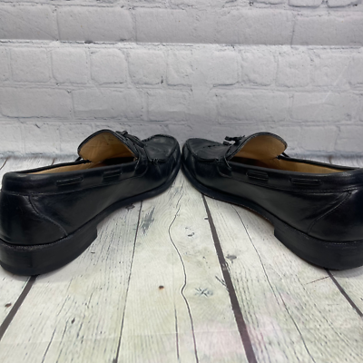 Allen Edmonds Loafer Men 9.5 Black Alton Slip On Tassel  display picture 2