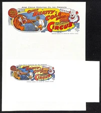 Clyde Bailey Bros. Circus Letterhead & Cover c1965 Unused VGC