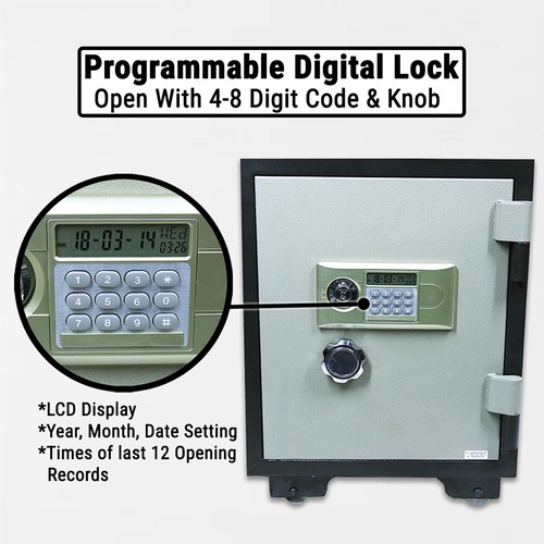 Fireproof Steel Electronic Digital Safe W/ Shelf, Security Sentry Home Office - Picture 3 of 11