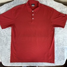 Nike Golf Polo Shirt Mens XL Dri Fit Performance Swoosh Stretch Short Sleeve