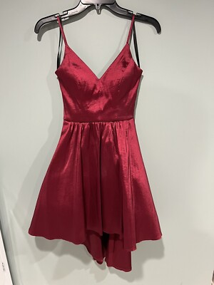 B. Smart Women's Sleeveless High-Low Party Dress Rub Red Size US:1 (Juniors)