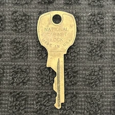 Vintage National Cabinet Lock Key 3475P0 kept goods safe and protected