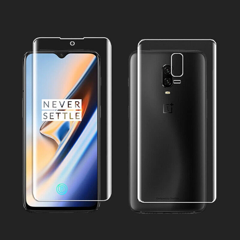 Front Back Full Cover Soft Film For Oneplus 7T Pro 6 5T 3T Screen Protector Lot - Image 3 of 4