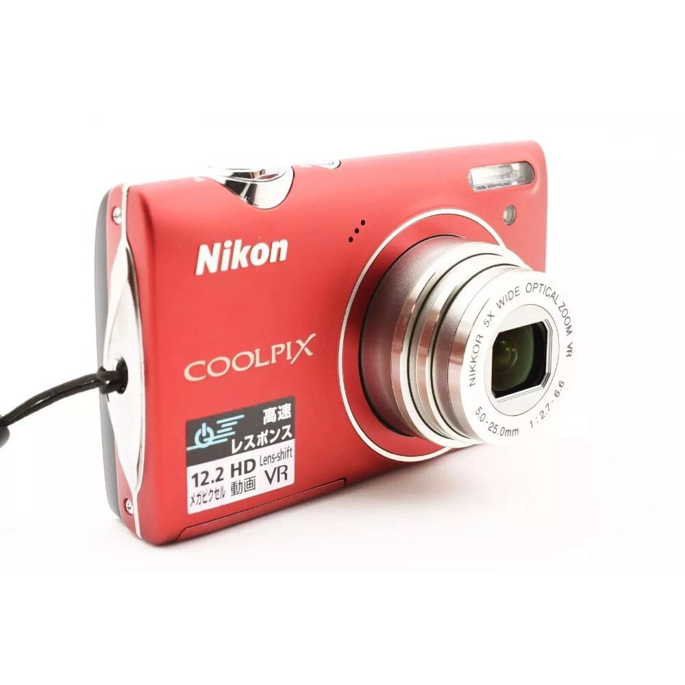 Nikon COOLPIX S5100 Digital Camera 12.2MP 5x Optical Zoom CCD