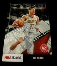 2019-20 NBA  HOOPS LIGHTS CAMERA  ACTION BASKETBALL CARD TRAE YOUNG #22 FREE S&H
