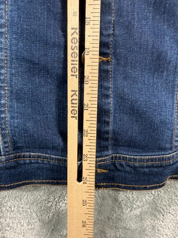 Chaqueta de Jean Wrangler Elástica Moda Clásica Denim Sin Forro LWJ370D Para Hombre XL Foto 4 de 4