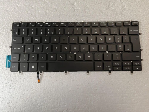 NEW FOR Dell XPS 13-9370 9317 9380 9305 7390 P82G UK black backlit keyboard
