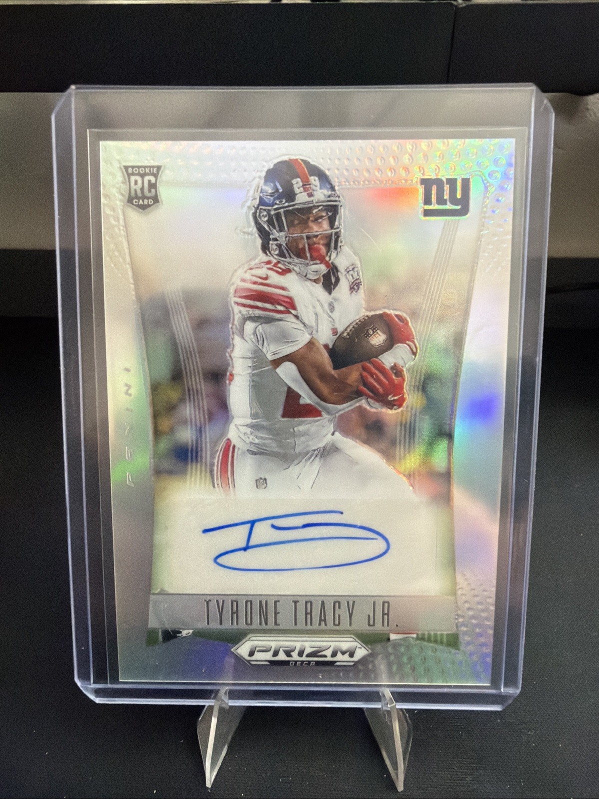 2024 Prizm Deca Tyrone Tracy Jr. Rookie RC Auto Silver #S-TTJ Giants