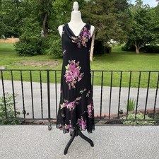 Connected Apparel Womens Y2K Floral Fairy Grunge Maxi Dress Whimsygoth Large
