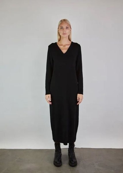 Women Laura Ashley Dress Grey Wool 40