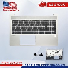 Backlit Keyboard Palmrest Upper Case Cover For HP Probook 450 G8 455 G8 Latin