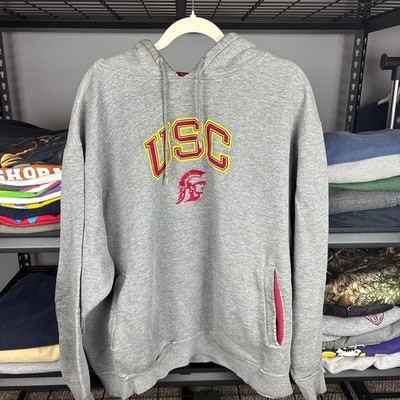 Vintage Y2K USC Trojans Hoodie Mens 2XL Gray Foot Locker