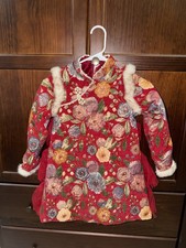 Chinese Girls Hanfu Festive New Year's Clothing Children's Cheongsam Dress Fairy