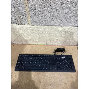Lenovo LXH-EKB-10YA Multimedia Tastatur schwarz kabelgebunden Slim QWERTY (Standard) für PC