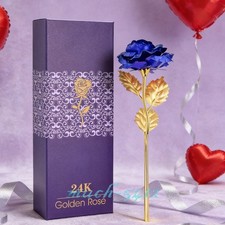 9.8  Gold Dipped Real Rose 24K Rose Gold Foil Forever Preserved For Valentine's