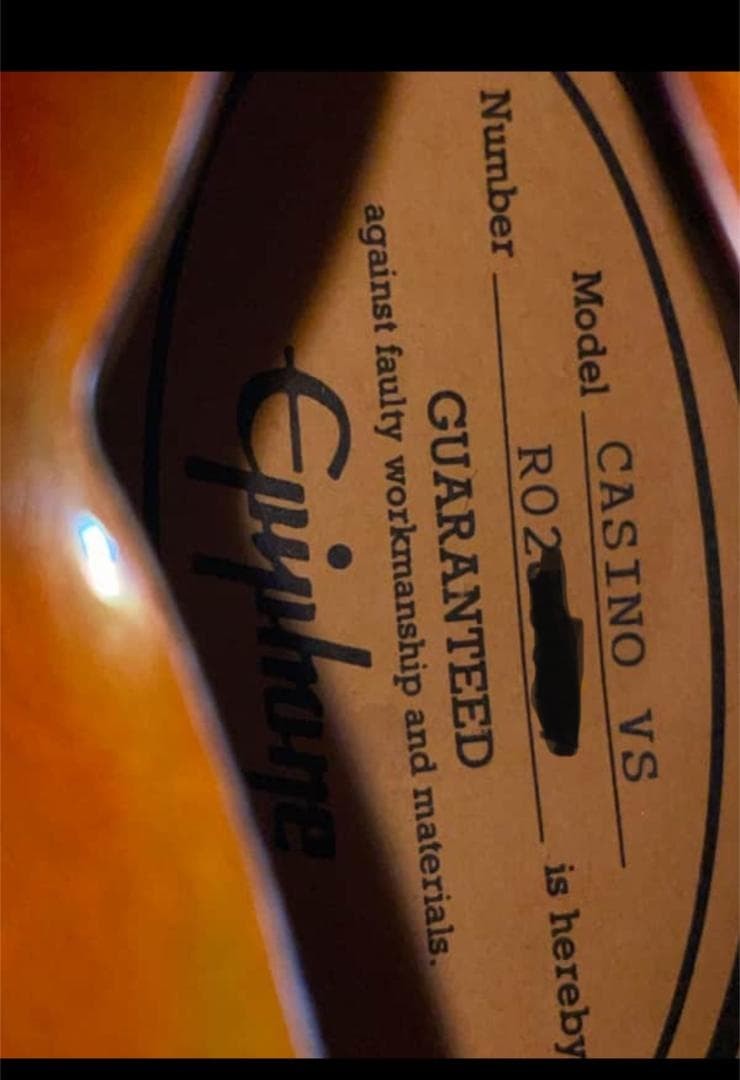 Epiphone Casino VS (Korea - Ready to Ship - Final Price Drop) | eBay