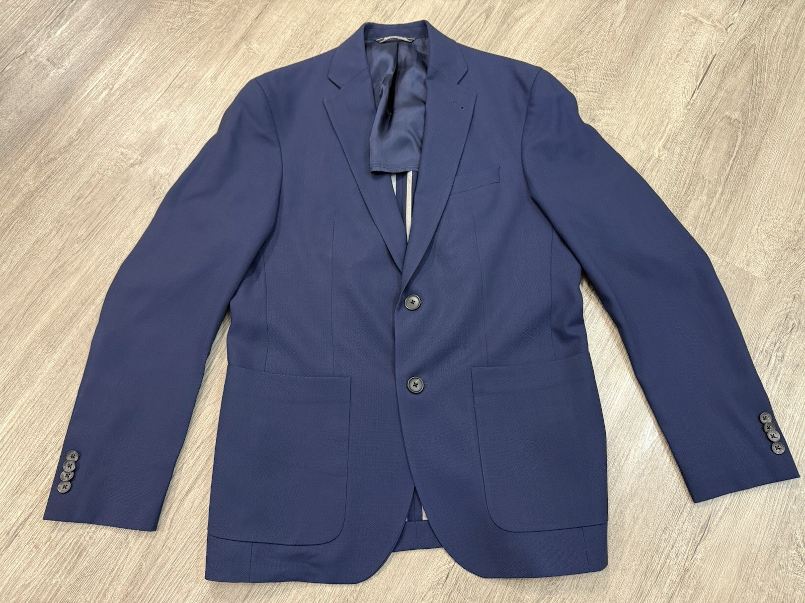Barneys New York Blue Wool Sport Coat Blazer 40R Made in Canada