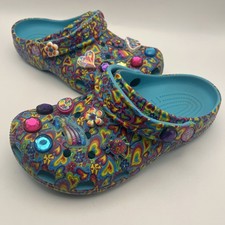 Crocs X Lisa Frank Limited Edition Clogs W/Ji...