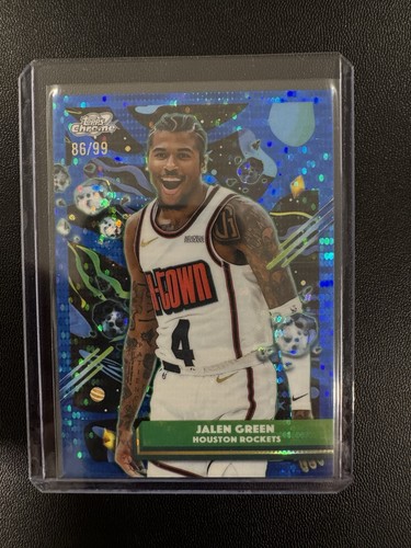 2025-26 Topps Cosmic Chrome Jalen Green Blue Moon Refractor #/99