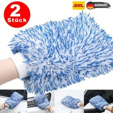 2x Waschhandschuh Premium Mikrofaser Microfaser Handschuh Reinigung Autowäsche