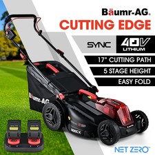 BAUMR-AG 500CX 40V SYNC 17" Cordless Lawn Mower Kit Lawnmower Electric Battery