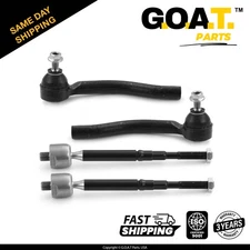 4 PC Inner & Outer Tie Rod End Kit for 2014-2019 Nissan Versa Note Nissan Versa