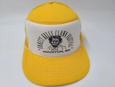 Vintage Emmett Kelly Clown Festival Houston MO Mesh Trucker Snapback Hat Cap Men