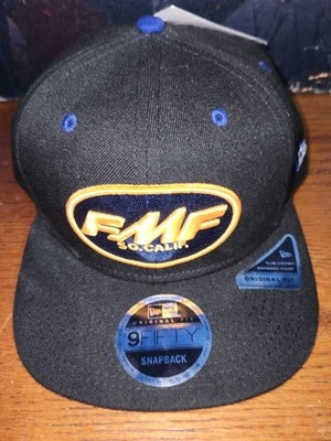 New FMF RACING  Twist Hat Osfm Black Blue Orange Embroidered Snap Back New Era