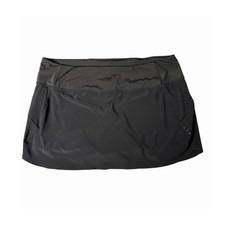 Athleta Run With It Black XL Athletic Skort Built-in Shorts Stretch Breathable